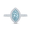 Thumbnail Image 3 of Monique Lhuillier Bliss Marquise-Cut Aquamarine, Swiss Blue Topaz & Diamond Engagement Ring 5/8 ct tw 14K White Gold
