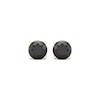 Thumbnail Image 1 of Round-cut Black Diamond Solitaire Stud Earrings 2 ct tw 10K Yellow Gold