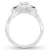Thumbnail Image 1 of Neil Lane Diamond/Sapphire Engagement Ring 7/8 ct tw 14K White Gold