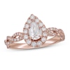 Thumbnail Image 0 of Neil Lane Diamond Engagement Ring 1-1/6 ct tw Pear/Round 14K Rose Gold