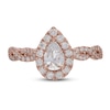 Thumbnail Image 2 of Neil Lane Diamond Engagement Ring 1-1/6 ct tw Pear/Round 14K Rose Gold