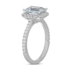 Thumbnail Image 1 of Neil Lane Radiant-cut Aquamarine Engagement Ring 1/2 ct tw Diamonds 14K White Gold
