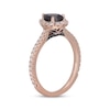 Thumbnail Image 1 of Neil Lane Black & White Diamond Engagement Ring 1-1/8 ct tw Oval & Round-cut 14K Rose Gold