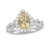Thumbnail Image 0 of Neil Lane Citrine & Diamond Engagement Ring 3/4 ct tw Round-cut 14K White Gold