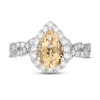 Thumbnail Image 2 of Neil Lane Citrine & Diamond Engagement Ring 3/4 ct tw Round-cut 14K White Gold