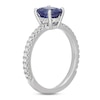 Thumbnail Image 1 of Neil Lane Tanzanite & Diamond Engagement Ring 1/3 ct tw Round-cut 14K White Gold