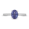 Thumbnail Image 2 of Neil Lane Tanzanite & Diamond Engagement Ring 1/3 ct tw Round-cut 14K White Gold