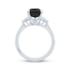 Thumbnail Image 2 of Monique Lhuillier Bliss Emerald-Cut Black & White Diamond Engagement Ring 4-1/3 ct tw 14K White Gold