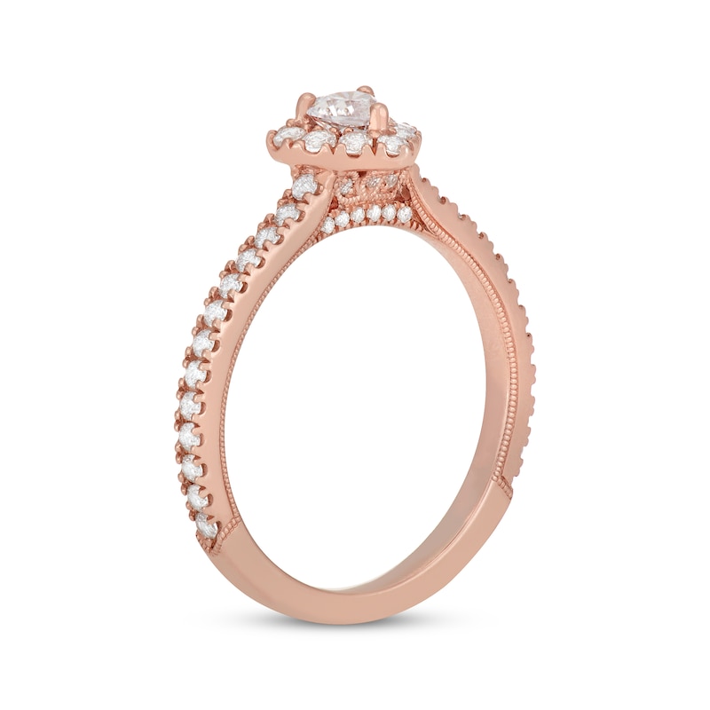 Neil Lane Heart-Shaped Diamond Engagement Ring 5/8 ct tw 14K Rose Gold