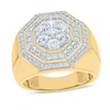 Thumbnail Image 0 of Men's Diamond Hexagon Ring 2 ct tw Round-cut 10K Yellow Gold