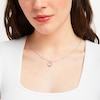 Thumbnail Image 1 of Hallmark Diamonds Heart Necklace 1/10 ct tw Sterling Silver & 10K Rose Gold 18"