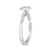 Thumbnail Image 1 of Hallmark Diamonds Oval Promise Ring 1/5 ct tw Sterling Silver