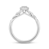 Thumbnail Image 2 of Hallmark Diamonds Oval Promise Ring 1/5 ct tw Sterling Silver