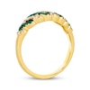 Thumbnail Image 2 of Le Vian Venetian Mosaic Emerald & Diamond Diagonal Ring 1/4 ct tw 14K Honey Gold