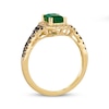 Thumbnail Image 2 of Le Vian Emerald & Diamond Ring 1/3 ct tw 14K Honey Gold