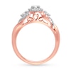 Thumbnail Image 1 of Memories Moments Magic Diamond Engagement Ring 1/2 ct tw Round-cut 10K Rose Gold