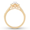 Thumbnail Image 1 of Oval Diamond Engagement Ring 1/2 ct tw 14K Yellow Gold