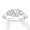 Thumbnail Image 0 of Memories Moments Magic Diamond Engagement Ring 1 ct tw Round-cut 14K White Gold