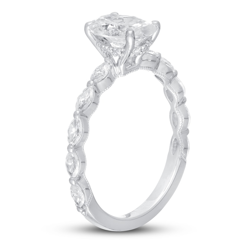 Neil Lane Premiere Oval-cut Diamond Engagement Ring 2 ct tw 14K White Gold