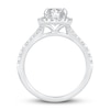 Thumbnail Image 1 of Diamond Engagement Ring 1-3/8 ct tw Pear & Round 14K White Gold
