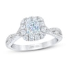 Thumbnail Image 0 of THE LEO First Light Diamond Princess-Cut Engagement Ring 1-1/8 ct tw 14K White Gold