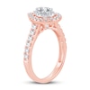 Thumbnail Image 1 of Diamond Engagement Ring 1 ct tw Pear & Round 14K Rose Gold