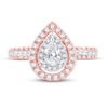 Thumbnail Image 2 of Diamond Engagement Ring 1 ct tw Pear & Round 14K Rose Gold
