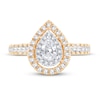 Thumbnail Image 2 of Diamond Engagement Ring 1 ct tw Pear & Round 14K Yellow Gold
