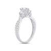 Thumbnail Image 1 of Memories Moments Magic Diamond Engagement Ring Pear & Round 1 ct tw 14K White Gold