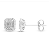 Thumbnail Image 1 of Neil Lane Diamond Earrings 1/4 ct tw Baguette & Round-cut 14K White Gold