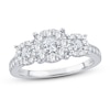 Thumbnail Image 0 of Memories Moments Magic 3-Stone Diamond Engagement Ring 1 ct tw Round-cut 14K White Gold