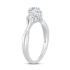 Thumbnail Image 1 of Memories Moments Magic 3-Stone Diamond Engagement Ring 3/4 ct tw Round-cut 14K White Gold