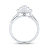 Thumbnail Image 1 of Diamond Engagement Ring 1 ct tw Pear & Round-Cut 14K White Gold