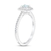 Thumbnail Image 1 of THE LEO First Light Diamond Engagement Ring 1/2 ct tw Princess/Round 14K White Gold