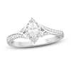 Thumbnail Image 0 of Diamond Engagement Ring 3/8 ct tw Marquise & Round 14K White Gold