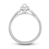 Thumbnail Image 2 of Diamond Engagement Ring 3/8 ct tw Marquise & Round 14K White Gold