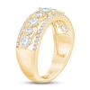 Thumbnail Image 1 of THE LEO First Light Diamond Princess & Round-Cut Anniversary Ring 1 ct tw 14K Yellow Gold