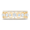 Thumbnail Image 2 of THE LEO First Light Diamond Princess & Round-Cut Anniversary Ring 1 ct tw 14K Yellow Gold