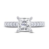 Thumbnail Image 2 of THE LEO Legacy Lab-Created Diamond Princess-Cut Engagement Ring 1-7/8 ct tw 14K White Gold