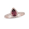 Thumbnail Image 0 of Neil Lane Rhodolite Garnet Engagement Ring 1/2 ct tw Diamonds 14K Rose Gold