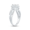 Thumbnail Image 1 of Diamond Engagement Ring 1/2 ct tw Princess & Round-cut 10K White Gold