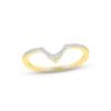 Thumbnail Image 3 of Emerald & Diamond Bridal Set 1/5 ct tw Marquise & Round-cut 10K Yellow Gold
