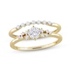Thumbnail Image 0 of Diamond Bridal Set 1/2 ct tw Round-cut 10K Yellow Gold