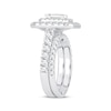 Thumbnail Image 1 of Lab-Created Diamonds by KAY Emerald-Cut Double Frame Bridal Set 2 ct tw 14K White Gold
