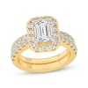 Thumbnail Image 0 of Lab-Created Diamonds by KAY Emerald-Cut Bridal Set 3 ct tw 14K Yellow Gold