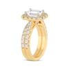 Thumbnail Image 1 of Lab-Created Diamonds by KAY Emerald-Cut Bridal Set 3 ct tw 14K Yellow Gold