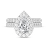 Thumbnail Image 2 of Lab-Created Diamonds by KAY Pear-Shaped Bridal Set 3 ct tw 14K White Gold