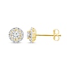 Thumbnail Image 1 of Diamond Star Halo Stud Earrings 1/2 ct tw 10K Yellow Gold