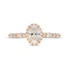 Thumbnail Image 2 of Neil Lane Premiere Oval-Cut Diamond Halo Engagement Ring 1-1/2 ct tw 14K Yellow Gold