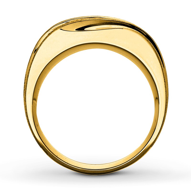 Men's Diamond Band 1 ct tw Round-cut 14K Yellow Gold